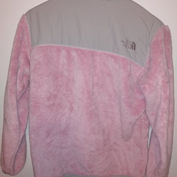 The North Face Pink zip up sweater Girls Large - Picture 4 of 5